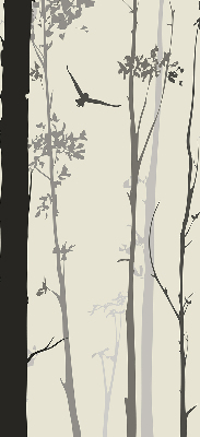 Fabric roller blind Trees