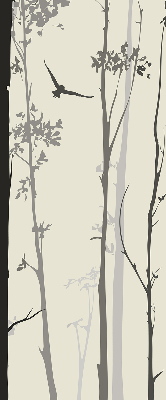 Fabric roller blind Trees
