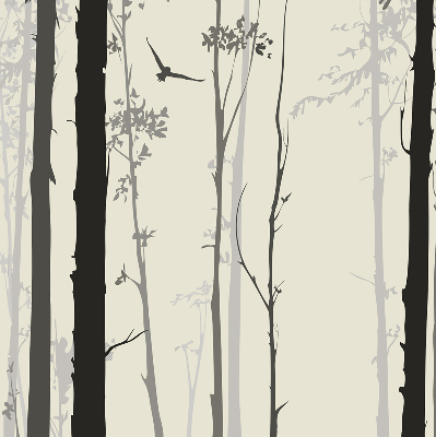 Fabric roller blind Trees