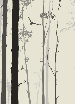 Fabric roller blind Trees