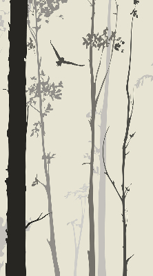 Fabric roller blind Trees