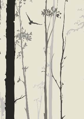 Fabric roller blind Trees