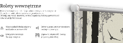 Fabric roller blind Trees