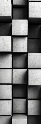 Modern roller blind Stone cubes