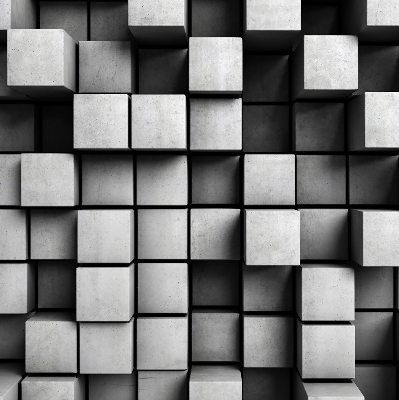 Modern roller blind Stone cubes