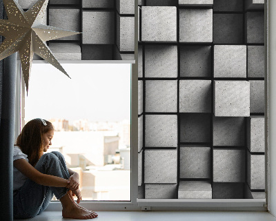 Modern roller blind Stone cubes