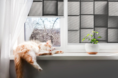 Modern roller blind Stone cubes