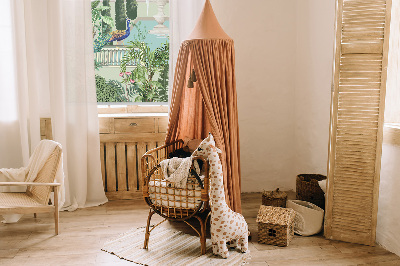 Fabric roller blind Palace with a garden