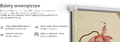 Modern roller blind Flowers