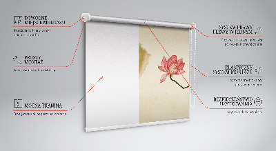 Modern roller blind Flowers