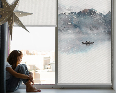 Fabric roller blind Painted Mountains