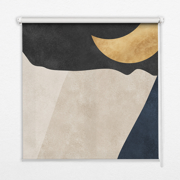 Roller blind for large window Modern abstraction