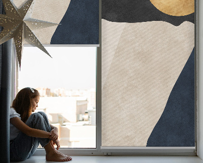Roller blind for large window Modern abstraction