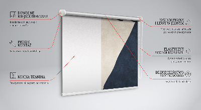 Roller blind for large window Modern abstraction