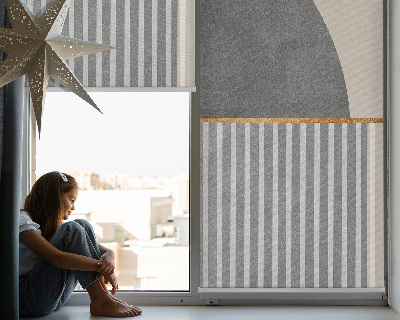 Roller blind for large window Random figures