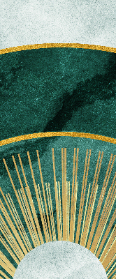 Fabric roller blind A semicircle within a semicircle