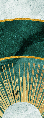 Fabric roller blind A semicircle within a semicircle