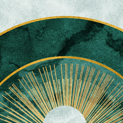 Fabric roller blind A semicircle within a semicircle