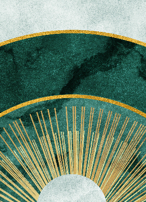 Fabric roller blind A semicircle within a semicircle