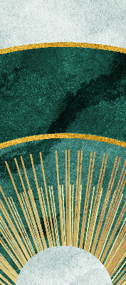 Fabric roller blind A semicircle within a semicircle