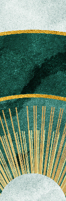 Fabric roller blind A semicircle within a semicircle