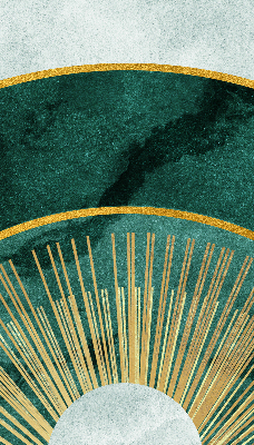 Fabric roller blind A semicircle within a semicircle