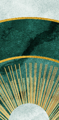 Fabric roller blind A semicircle within a semicircle