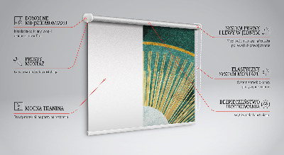 Fabric roller blind A semicircle within a semicircle