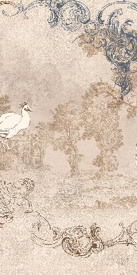 Modern roller blind Vintage birds
