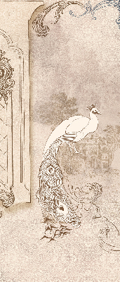 Modern roller blind Vintage birds