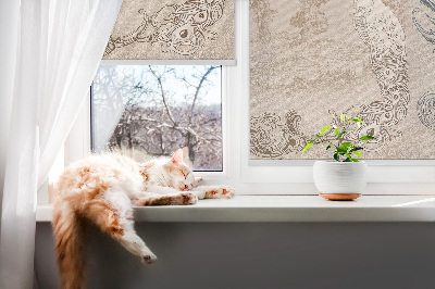 Modern roller blind Vintage birds