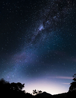 Fabric roller blind Starry sky