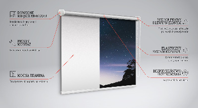 Fabric roller blind Starry sky