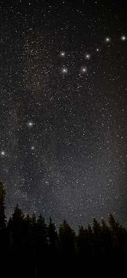 Modern roller blind Stars in the sky