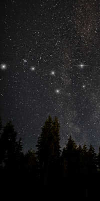 Modern roller blind Stars in the sky