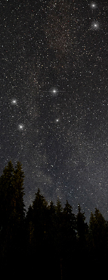 Modern roller blind Stars in the sky