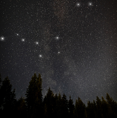 Modern roller blind Stars in the sky