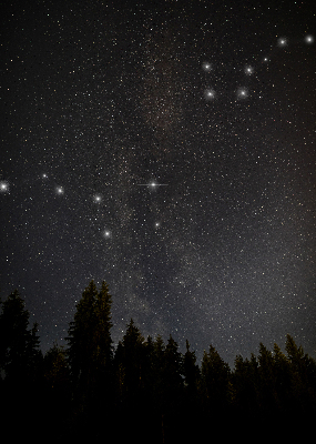 Modern roller blind Stars in the sky