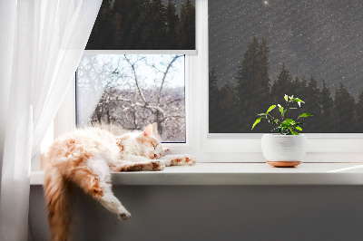 Modern roller blind Stars in the sky