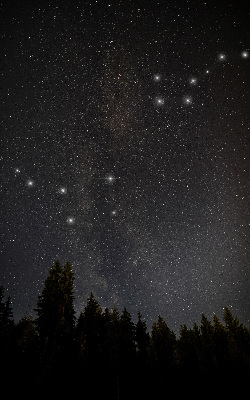 Modern roller blind Stars in the sky