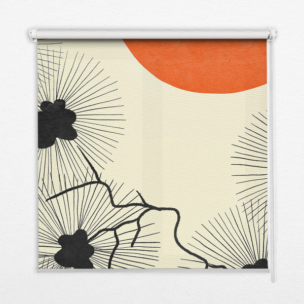 Roller blind for large window Dandelions