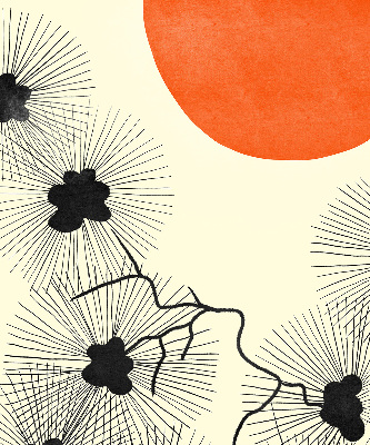 Roller blind for large window Dandelions