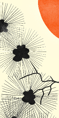 Roller blind for large window Dandelions