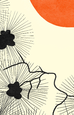 Roller blind for large window Dandelions
