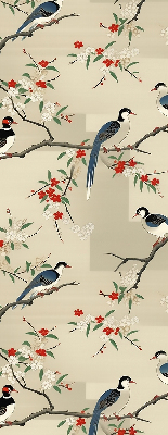Fabric roller blind Birds on a tree
