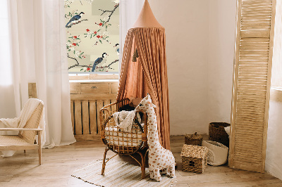 Fabric roller blind Birds on a tree