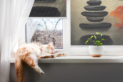 Roller blind for large window Mountain