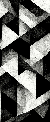 Fabric roller blind Triangles in abstraction