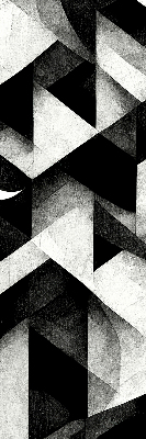 Fabric roller blind Triangles in abstraction