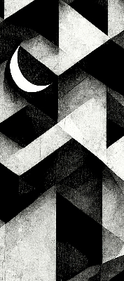Fabric roller blind Triangles in abstraction